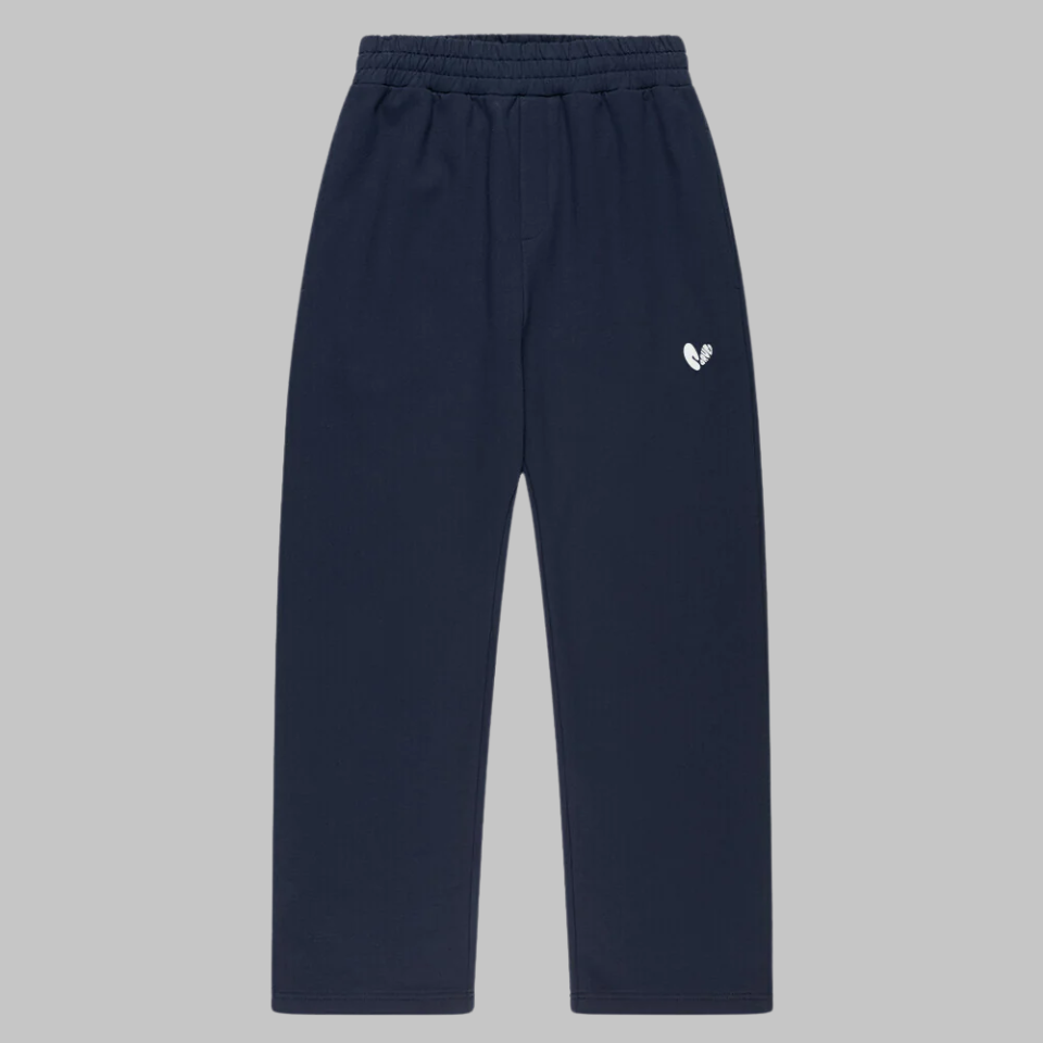 open leg jogger navy